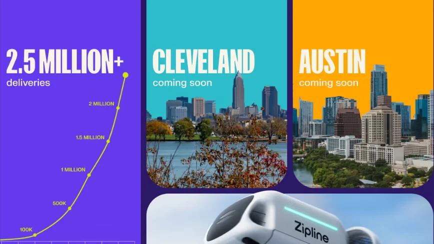 Zipline is launching healthcare drone delivery with Cleveland Clinic. It hired Tesla and Waymo veterans to scale.