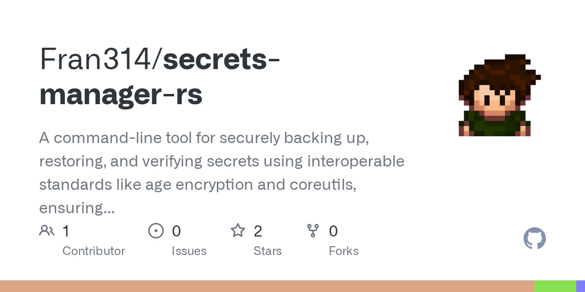 Show HN: Secs-man, a secrets manager you can (not) rely on