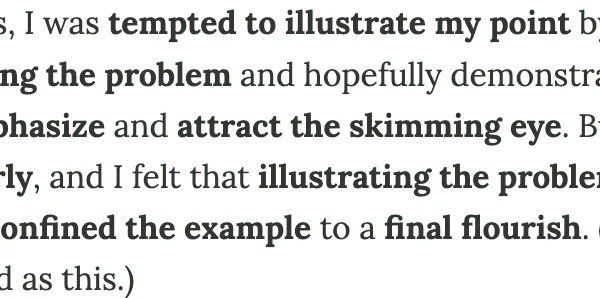bliki: Excessive Bold