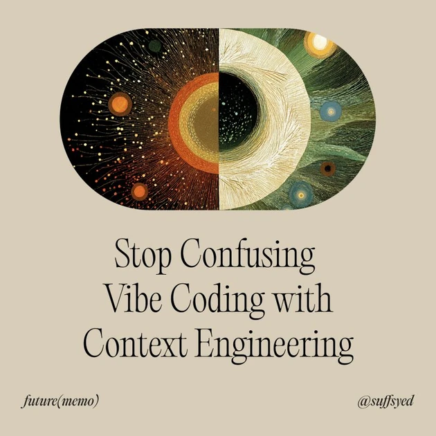 The difference between vibe coding and context engineering | Suff Syed posted on the topic | LinkedIn