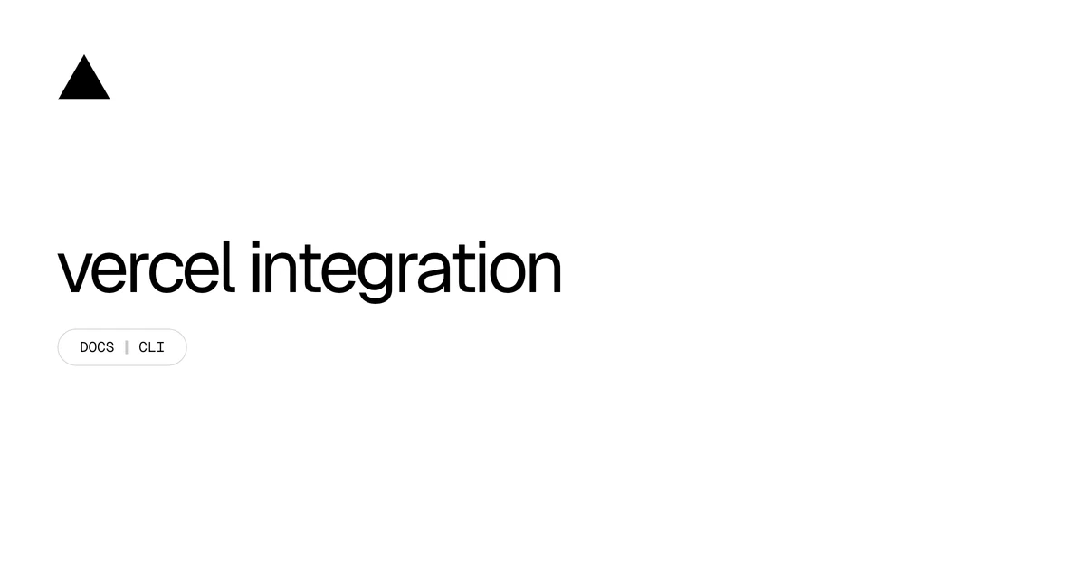 vercel integration