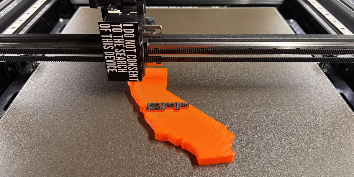 We Can Still Stop California's 3D Printer Surveillance Scheme