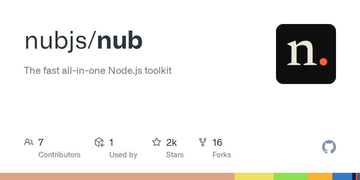 Show HN: Nub – A Bun-like all-in-one toolkit for Node.js