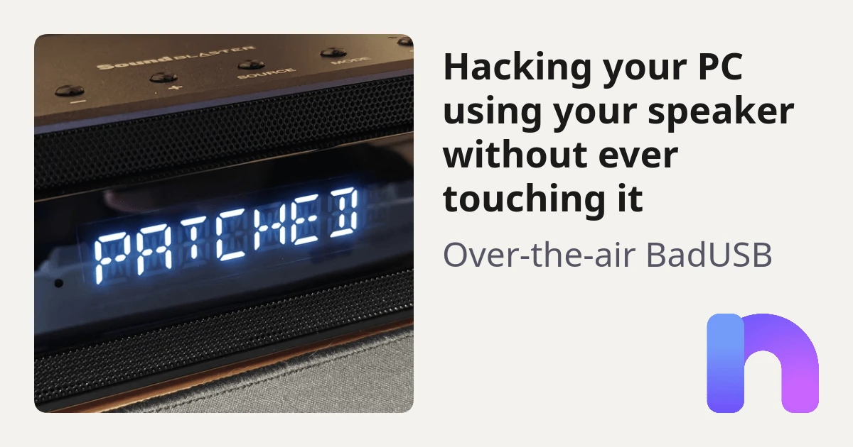 Hacking your PC using your speaker without ever touching it