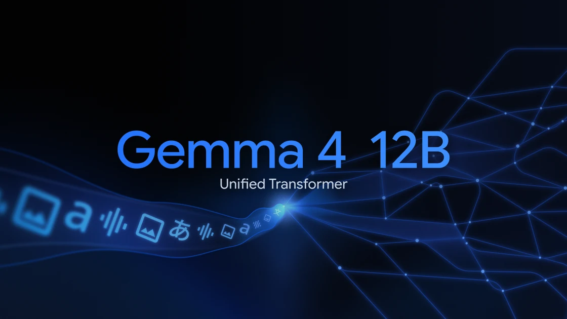 Gemma 4 12B: A unified, encoder-free multimodal model