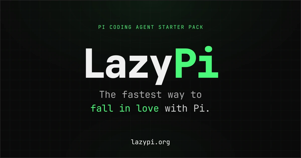 Opinionated and Easy Pi.dev Configuration
