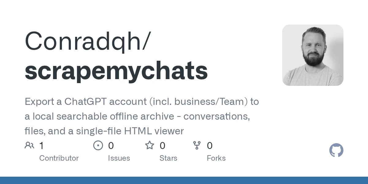 Free way to get your data out of ChatGPT Business accounts