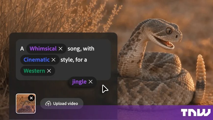 Adobe Firefly can now generate music, speech and sound effects