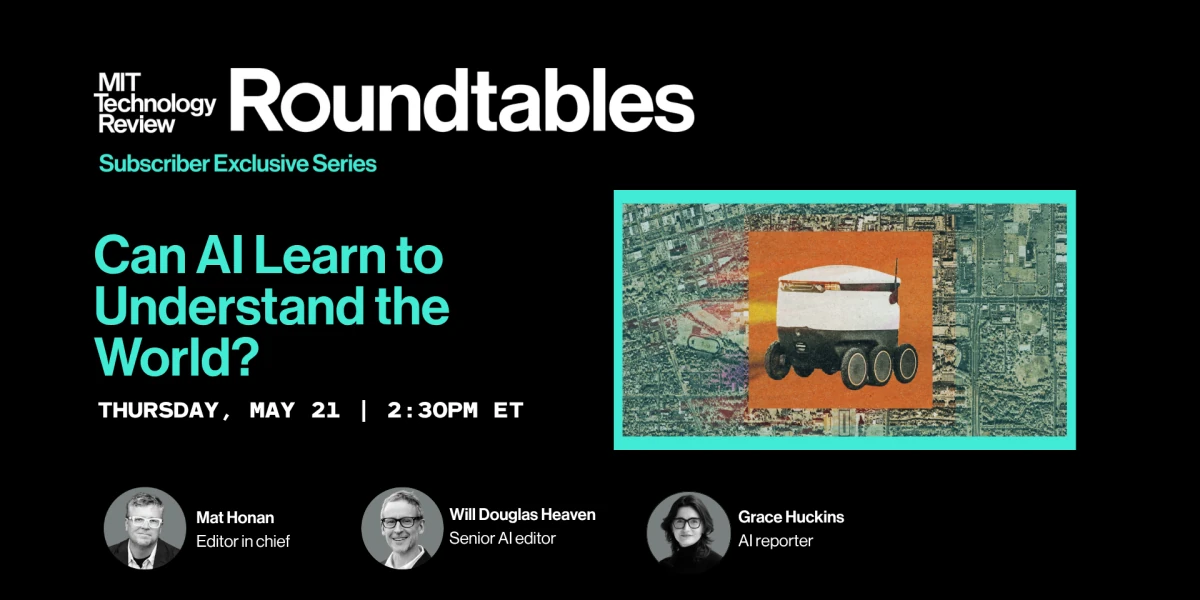 Roundtables: Can AI Learn to Understand the World?