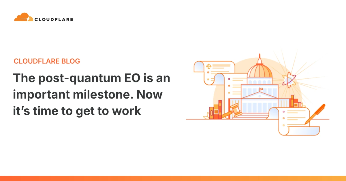 The post-quantum EO is an important milestone. Now it’s time to get to work