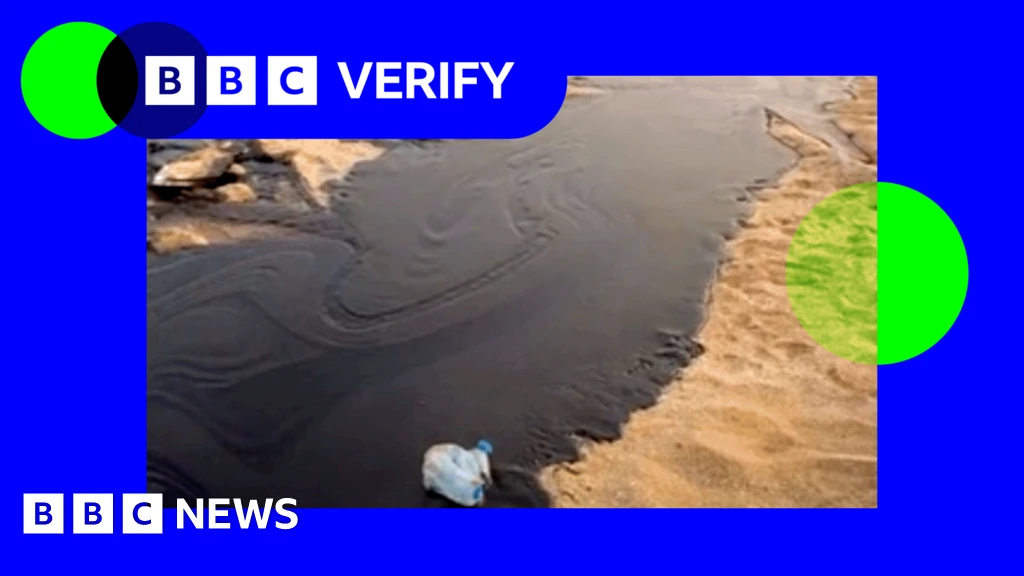 Major oil slick washes up on Iran coast after Hormuz ship strike