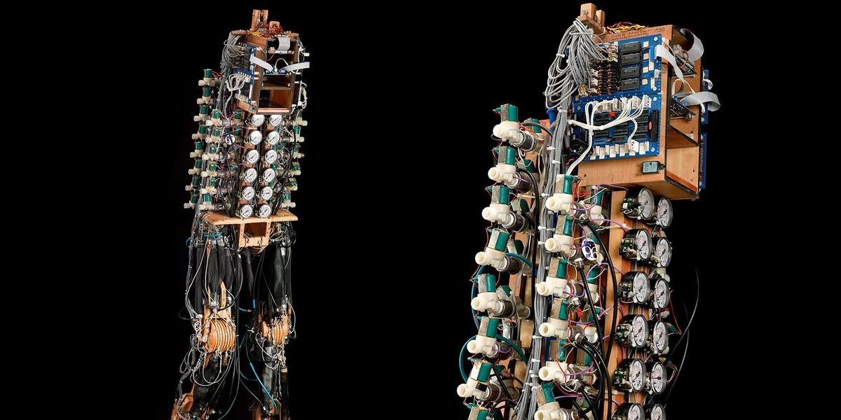 This DIY Bipedal Robot Used Pneumatic “Air-Muscles” Instead of Motors