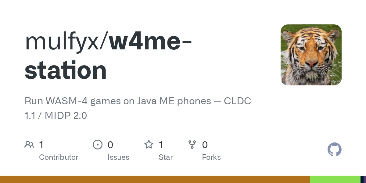 W4ME Station – a WASM-4 runtime for Java ME phones