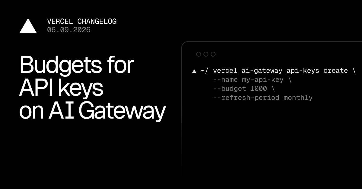 Budgets for API keys on AI Gateway