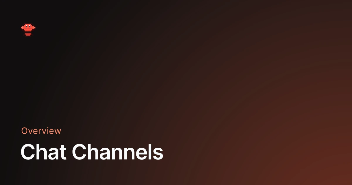 Chat Channels - OpenClaw