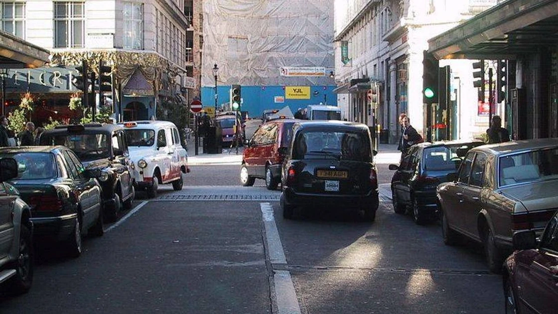 The only road in London where you have to drive on the right