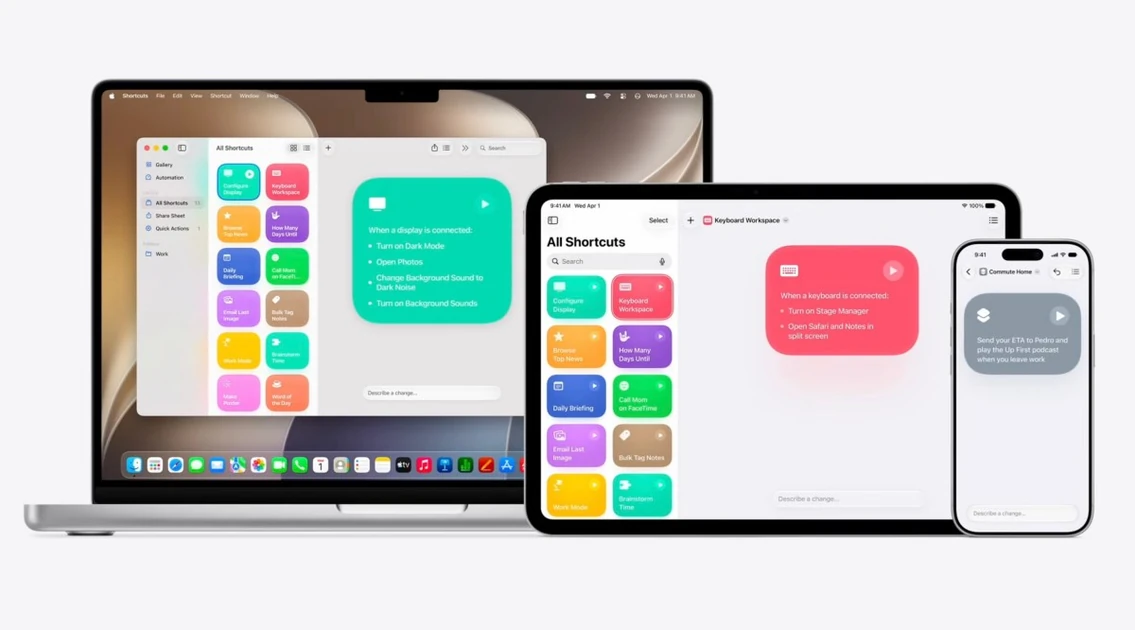 Apple will let you build workflows using AI in its new Shortcuts app