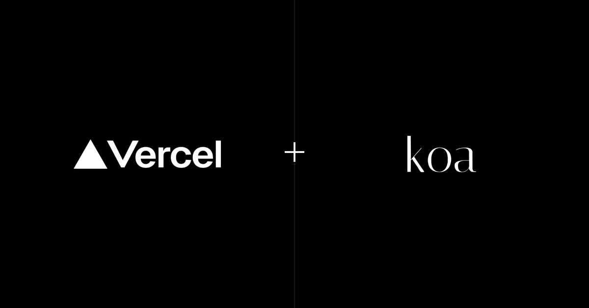 Zero-configuration support for Koa - Vercel