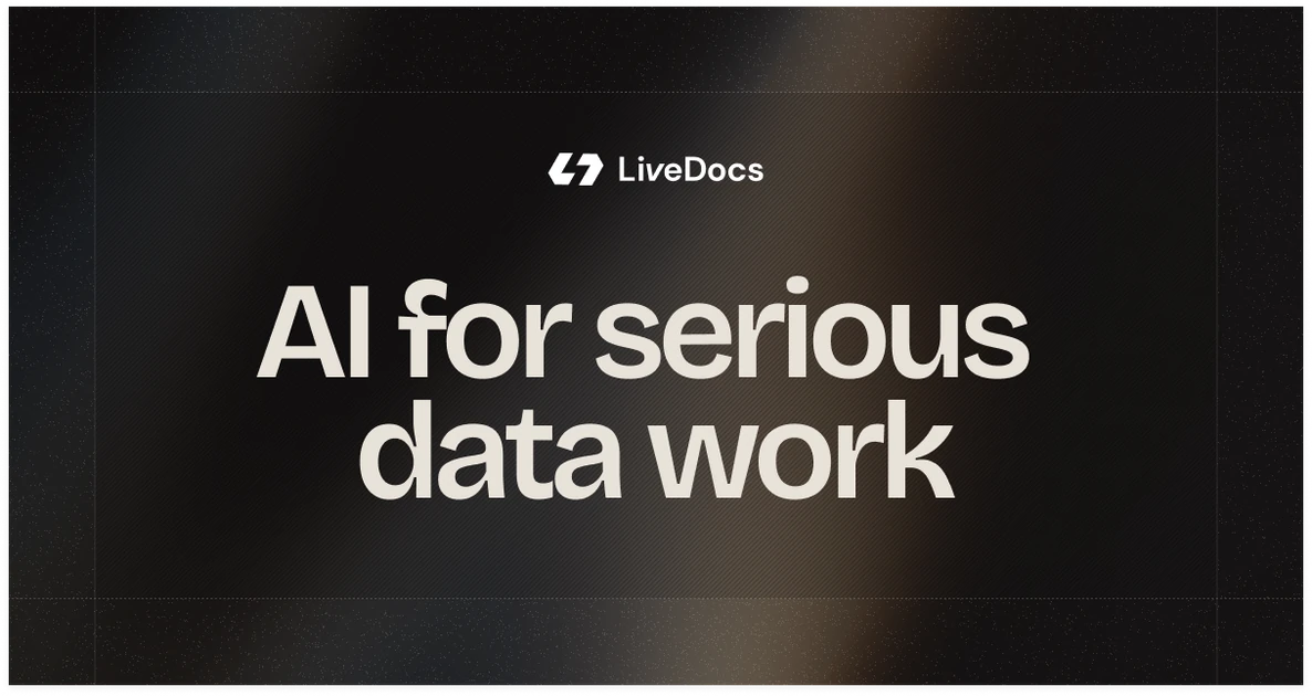 Livedocs - Advanced AI for Data | Livedocs